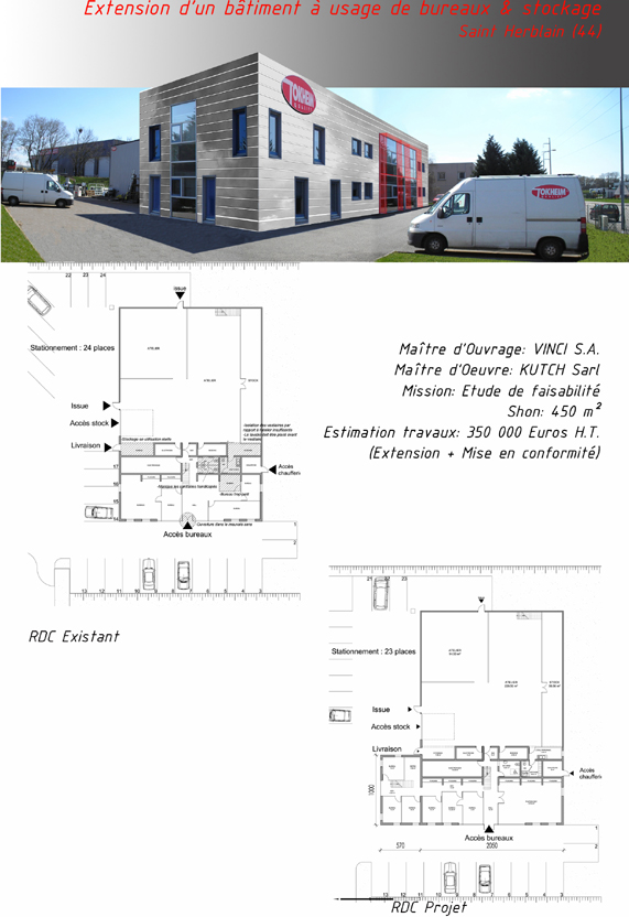 Extension des bureaux  Saint Herblain (44)