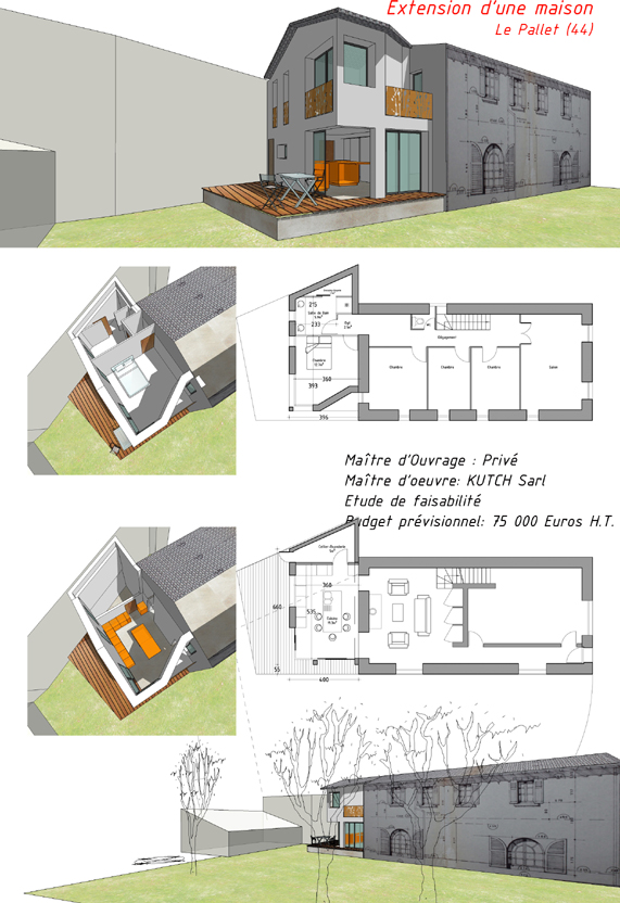 Extension maison au Pallet