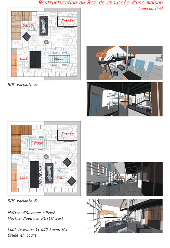 Restructuration Rez de Chausse  Couron